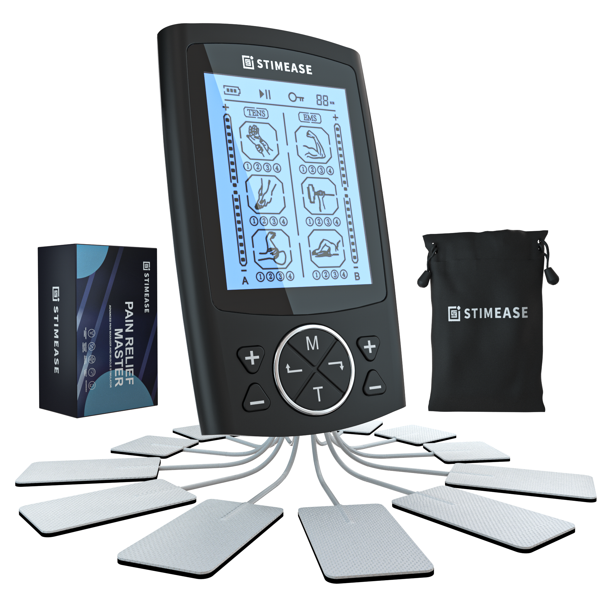 Dual Channel EMS TENS Unit 24 Modes Muscle Stimulator for Pain Relief &  Muscle Strength,14, 1 unit - Harris Teeter